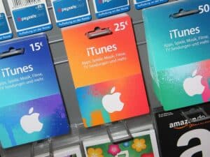 sell gift cards, including Apple iTunes gift cards, amongst many others