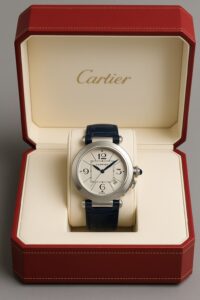 pasha de cartier model in a watch box