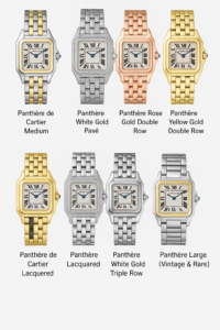  image for Panthère Two-Tone Medium,Panthère White Gold Pavé,Panthère Rose Gold Double Row,Panthère Yellow Gold Double Row,Panthère de Cartier Lacquered,Panthère White Gold Triple Row,Panthère Large (Vintage & Rare)
