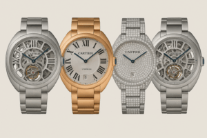 image of Clé de Cartier 40mm Skeleton, Clé de Cartier Flying Tourbillon, Clé de Cartier 35mm Pavé Diamond, Clé de Cartier 40mm Skeleton Tourbillon